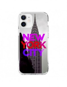 Cover iPhone 12 e 12 Pro New York City Rosa Rosso -...