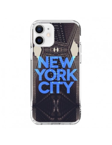 Coque iPhone 12 et 12 Pro New York City Bleu - Javier Martinez