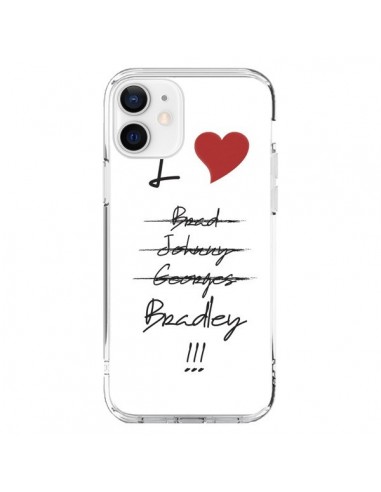 Coque iPhone 12 et 12 Pro I love Bradley Coeur Amour - Julien Martinez