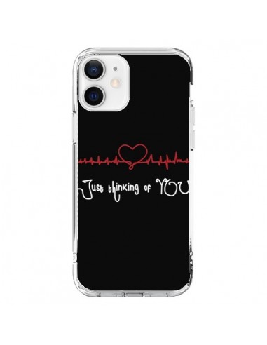 Coque iPhone 12 et 12 Pro Just Thinking of You Coeur Love Amour - Julien Martinez