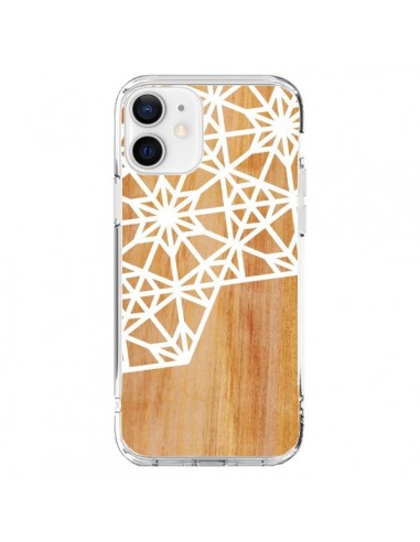 Coque iPhone 12 et 12 Pro Frozen Stars Etoile Bois Azteque Aztec Tribal - Jenny Mhairi