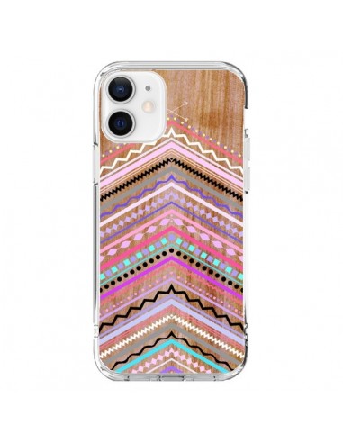 iPhone 12 and 12 Pro Case Purple Forest Wood Aztec Tribal - Jenny Mhairi