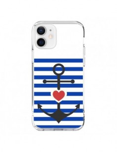 iPhone 12 and 12 Pro Case Mariniere Ancora Marina Heart -...