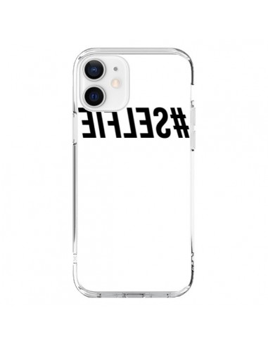 Cover iPhone 12 e 12 Pro Hashtag Selfie Nero Rovesciato - Jonathan Perez