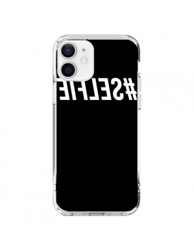 Coque iPhone 12 et 12 Pro Hashtag Selfie Blanc Inversé - Jonathan Perez