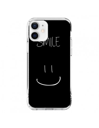 Coque iPhone 12 et 12 Pro Smile Souriez Noir - Jonathan Perez