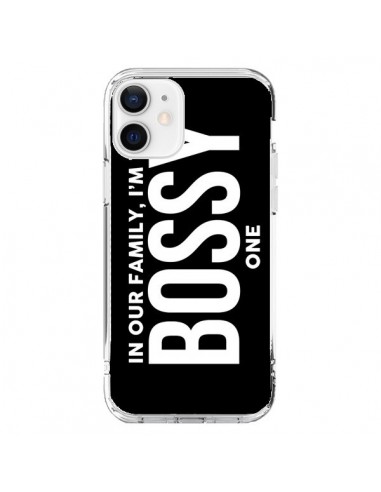 Coque iPhone 12 et 12 Pro In our family i'm the Bossy one - Jonathan Perez
