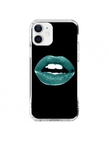 Coque iPhone 12 et 12 Pro Lèvres Bleues - Jonathan Perez