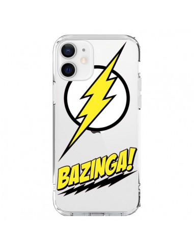 Cover iPhone 12 e 12 Pro Bazinga Sheldon The Big Bang Thoery Trasparente - Jonathan Perez