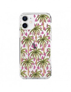 Coque iPhone 12 et 12 Pro Palmier Palmtree Transparente -...