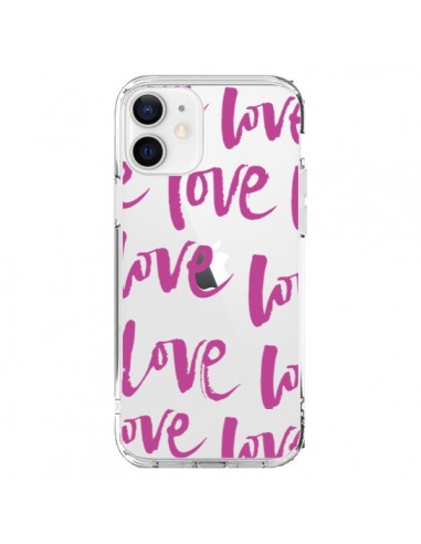 Coque iPhone 12 et 12 Pro Love Love Love Amour Transparente - Dricia Do