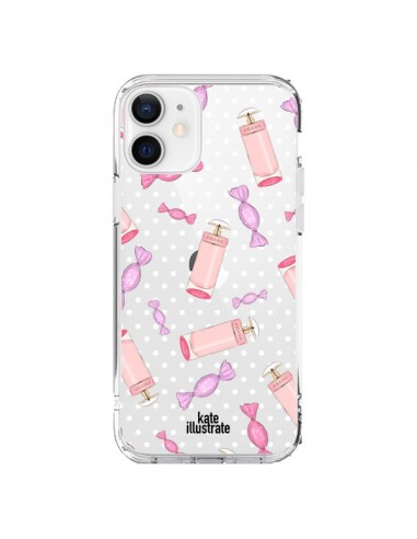Coque iPhone 12 et 12 Pro Candy Bonbons Transparente - kateillustrate