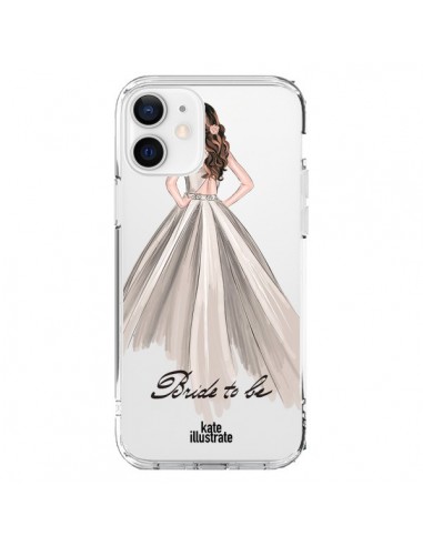 Cover iPhone 12 e 12 Pro Bride To Be Sposa Trasparente - kateillustrate