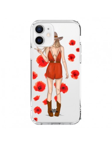 Coque iPhone 12 et 12 Pro Young Wild and Free Coachella Transparente - kateillustrate