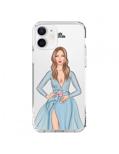 Coque iPhone 12 et 12 Pro Cheers Diner Gala Champagne Transparente - kateillustrate