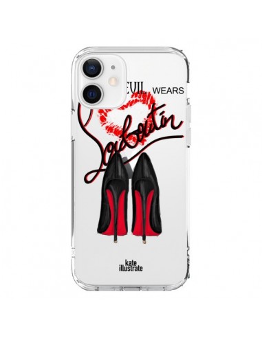 iPhone 12 and 12 Pro Case The Devil Wears Shoes Diavolo Scarpe Clear - kateillustrate