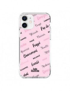 Coque iPhone 12 et 12 Pro Ballerina Ballerine Mots -...