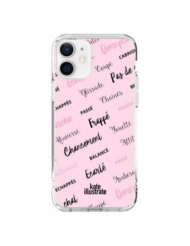 Coque iPhone 12 et 12 Pro Ballerina Ballerine Mots - kateillustrate