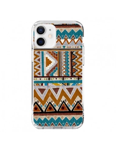 Cover iPhone 12 e 12 Pro Azteco Verde Marrone - Kris Tate