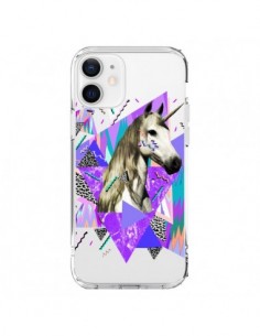 Cover iPhone 12 e 12 Pro Unicorno Azteco Trasparente -...