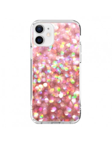 Coque iPhone 12 et 12 Pro Paillettes Pinkalicious - Lisa Argyropoulos