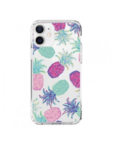 Cover iPhone 12 e 12 Pro Ananas Frutta Estate Trasparente - Lisa Argyropoulos