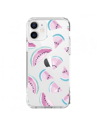 Coque iPhone 12 et 12 Pro Pasteque Watermelon Fruit Ete Summer Transparente - Lisa Argyropoulos