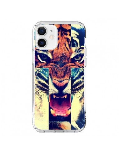 iPhone 12 and 12 Pro Case Tiger Swag Cross Roar Tiger - Laetitia