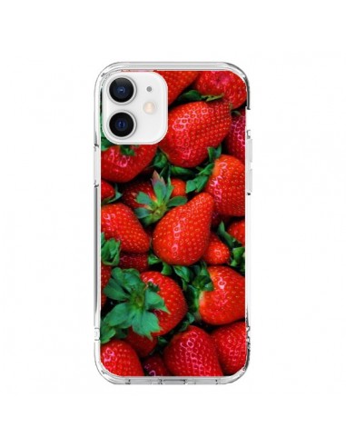 Coque iPhone 12 et 12 Pro Fraise Strawberry Fruit - Laetitia