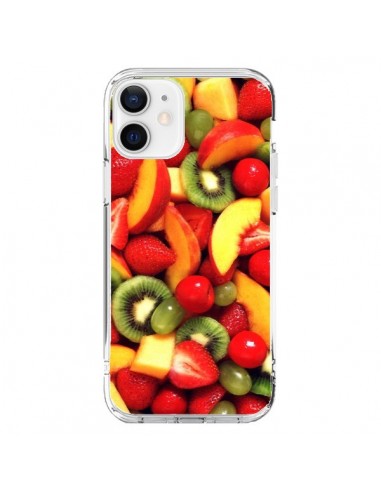 Coque iPhone 12 et 12 Pro Fruit Kiwi Fraise - Laetitia