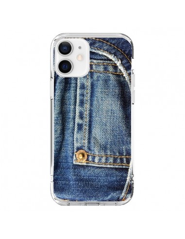 Coque iPhone 12 et 12 Pro Jean Bleu Vintage - Laetitia