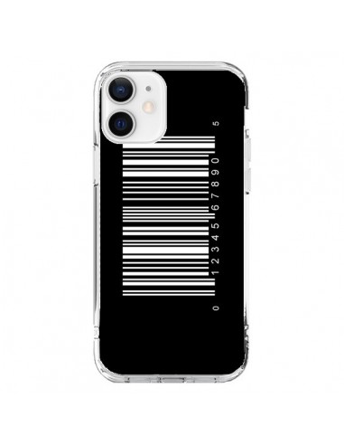 Coque iPhone 12 et 12 Pro Code Barres Blanc - Laetitia