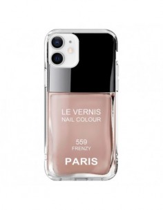 Coque iPhone 12 et 12 Pro Vernis Paris Frenzy Beige -...