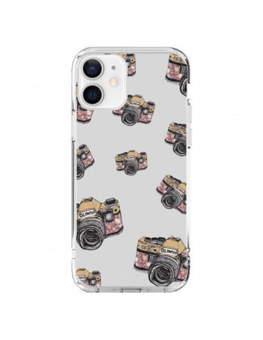 Coque iPhone 12 et 12 Pro Appareil photo vintage Rose - Laetitia