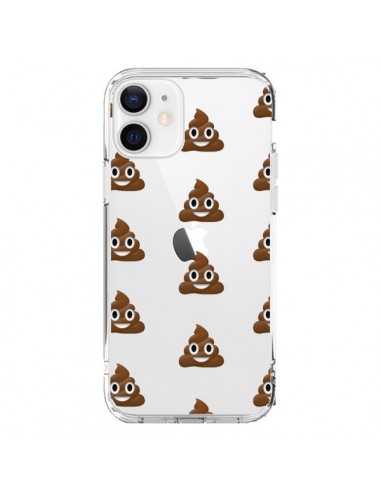Coque iPhone 12 et 12 Pro Shit Poop Emoticone Emoji Transparente - Laetitia