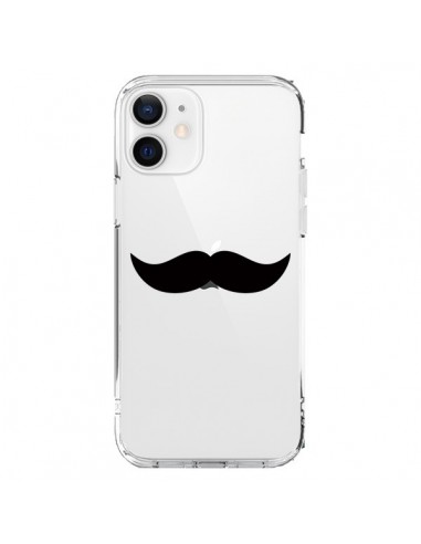 Coque iPhone 12 et 12 Pro Moustache Movember Transparente - Laetitia
