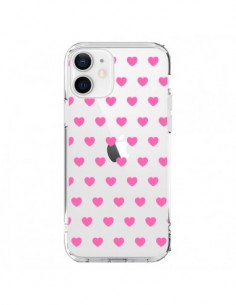 iPhone 12 and 12 Pro Case Heart Love Pink Clear - Laetitia