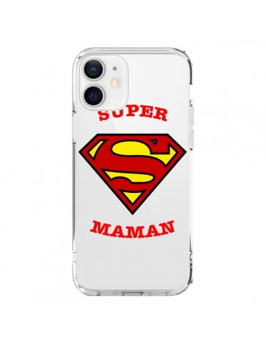 Coque iPhone 12 et 12 Pro Super Maman Transparente - Laetitia