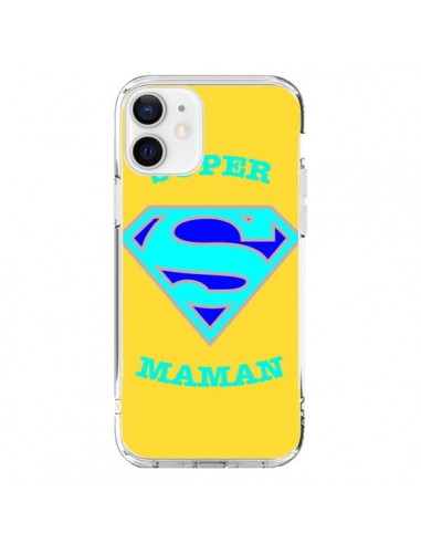 Coque iPhone 12 et 12 Pro Super Maman Superman - Laetitia