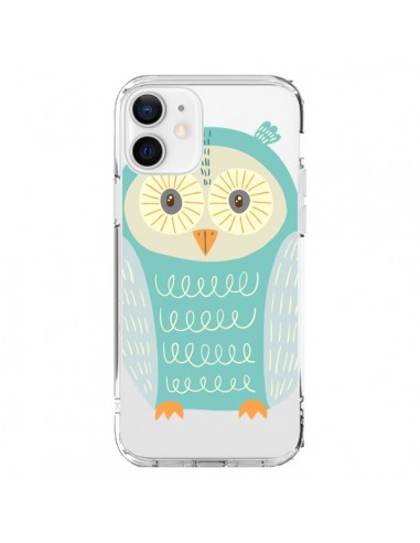 Coque iPhone 12 et 12 Pro Hibou Owl Transparente - Petit Griffin