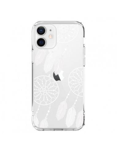 Coque iPhone 12 et 12 Pro Attrape Rêves Blanc Dreamcatcher Triple Transparente - Petit Griffin
