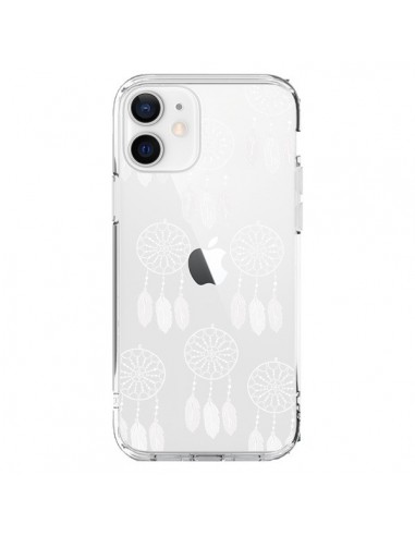 Coque iPhone 12 et 12 Pro Attrape Rêves Blanc Dreamcatcher Mini Transparente - Petit Griffin