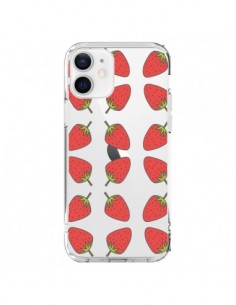 iPhone 12 and 12 Pro Case Strawberry Fruit Clear - Petit...