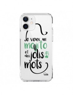 Coque iPhone 12 et 12 Pro Je veux un mojito et des jolis...