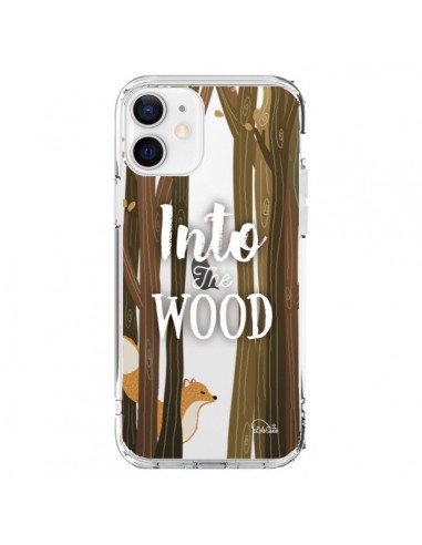 Coque iPhone 12 et 12 Pro Into The Wild Renard Bois Transparente - Lolo Santo