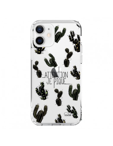 Coque iPhone 12 et 12 Pro Cactus Je Pique Transparente - Lolo Santo