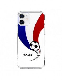 Coque iPhone 12 et 12 Pro Equipe France Ballon Football -...