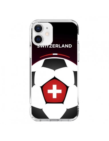 Coque iPhone 12 et 12 Pro Suisse Ballon Football - Madotta