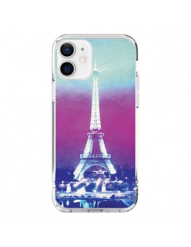 Coque iPhone 12 et 12 Pro Tour Eiffel Night - Mary Nesrala
