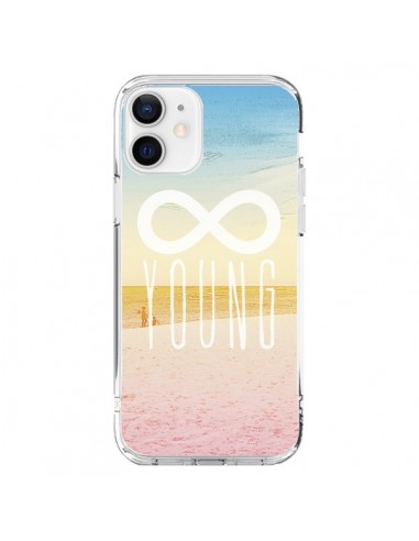 Coque iPhone 12 et 12 Pro Forever Young Plage - Mary Nesrala